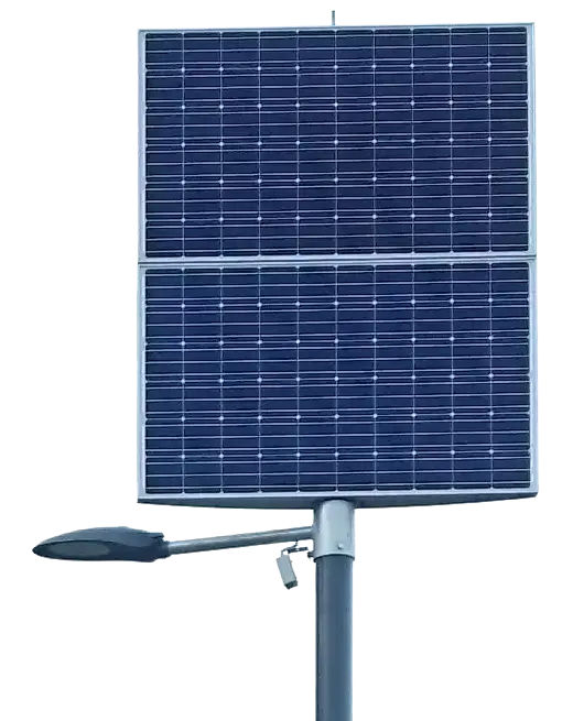 Nowoczesna lampa solarna uliczna SunCurrent w akcji