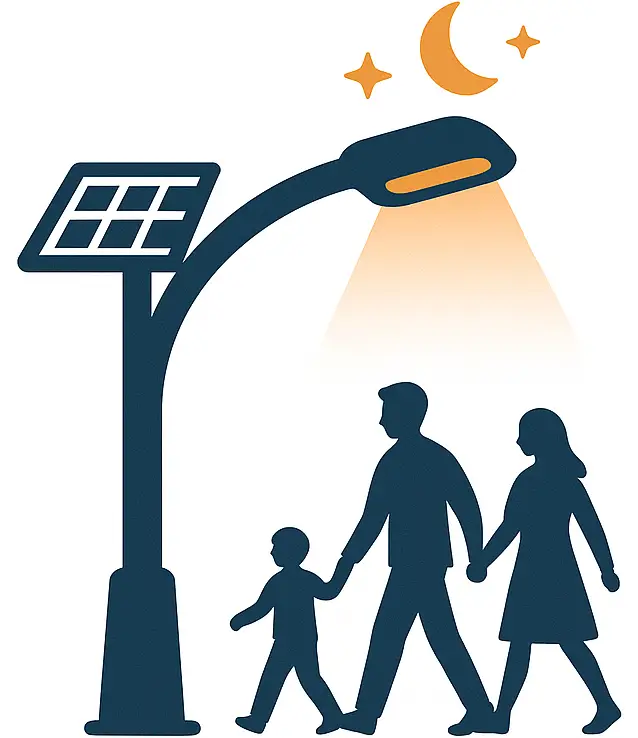 Czujnik ruchu w lampie solarnej