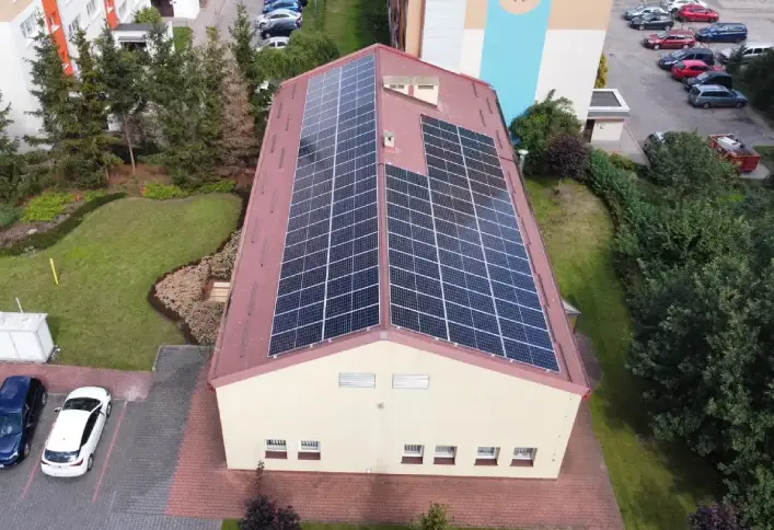 Panele PV na dachu w Pruszczu Gdańskim