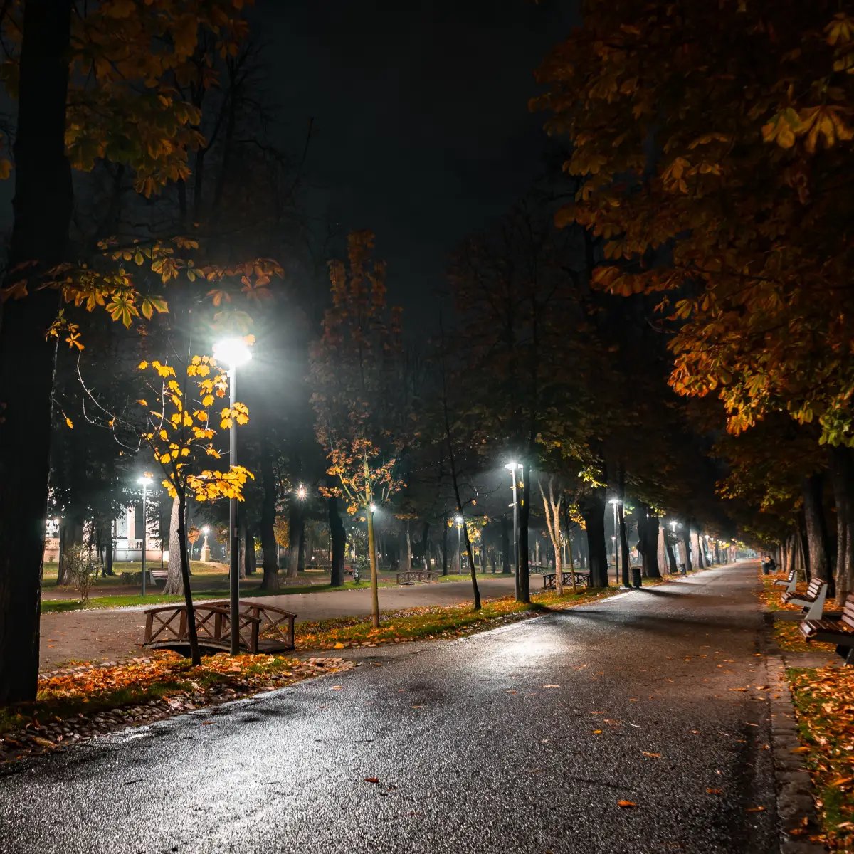 Oświetlenie LED parkowe