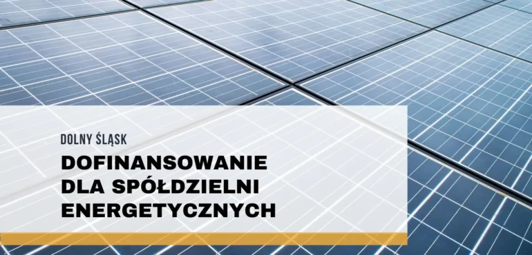 Spółdzielnia energetyczna dofinansowanie