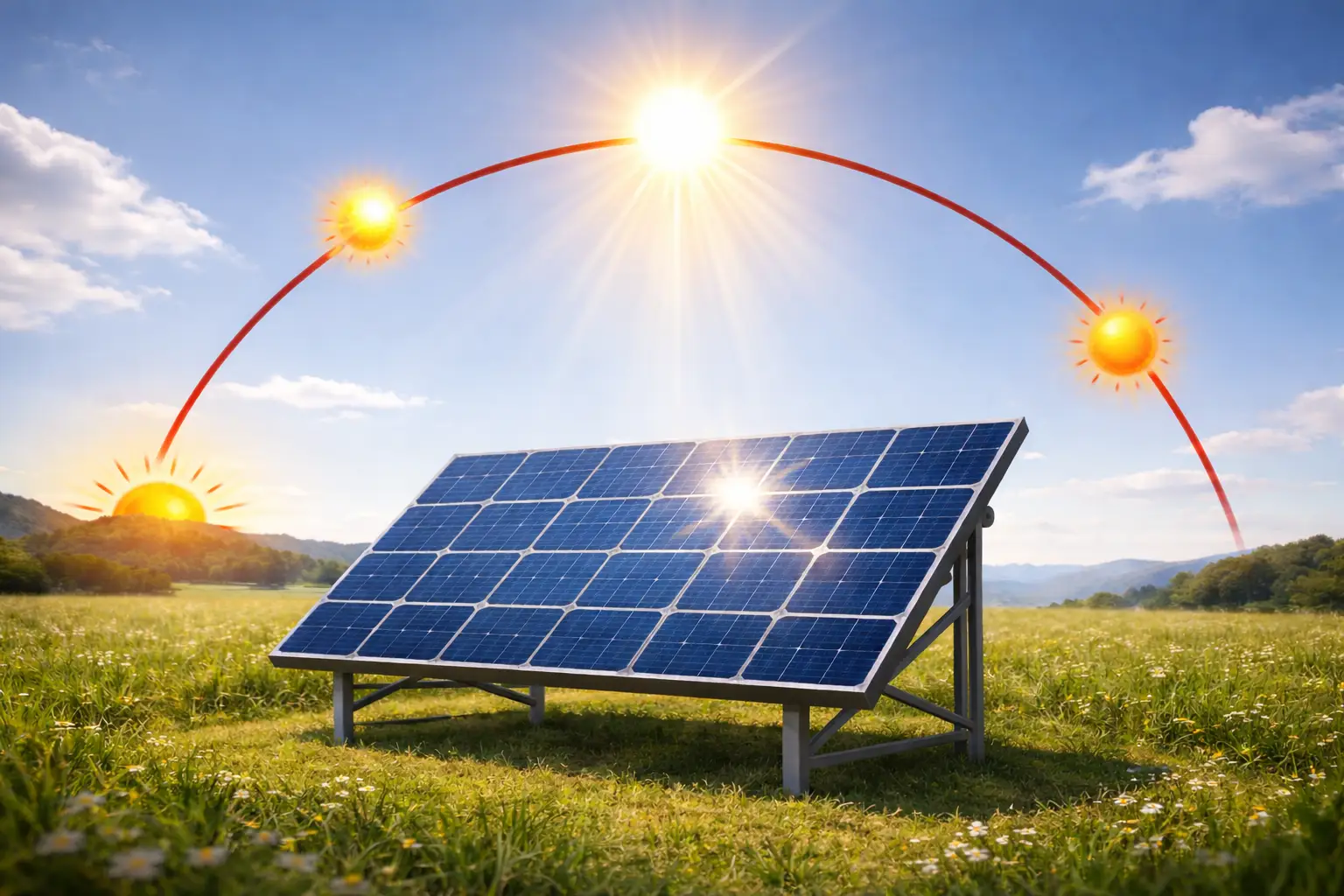 Wykres punktu mocy maksymalnej (MPP) paneli fotowoltaicznych