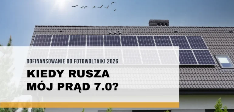 Panele fotowoltaiczne na dachu domu jednorodzinnego – zapowiedź programu Mój Prąd 7.0 w 2026 roku