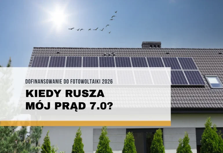 Panele fotowoltaiczne na dachu domu jednorodzinnego – zapowiedź programu Mój Prąd 7.0 w 2026 roku